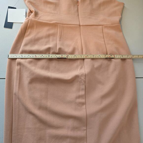 Lulus Formal Party Dress Women's XL Peach Sleeveless Maxi Deep V-Neck NWT - Picture 15 of 16
